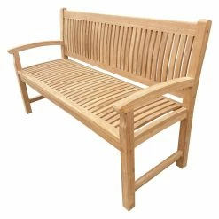 Discount 🧨 Outdoor Benches Seven Seas Teak El Mar Outdoor Teak Wood Bench 😀 -Teak Outdoor Furniture Elegant shop scaleCHIT404