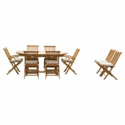 Budget โญ Patio Dining Sets Chic Teak Miami Teak 9 Piece Oval Patio Dining Set ๐ 13 Budget โญ Patio Dining Sets Chic Teak Miami Teak 9 Piece Oval Patio Dining Set ๐ -Teak Outdoor Furniture Elegant shop scaleCHIT441