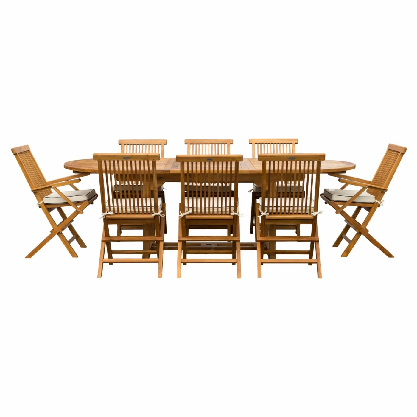 Outlet 😀 Patio Dining Sets Seven Seas Teak West Palm Teak 9 Piece Oval Patio Dining Set 🎉 7 Outlet 😀 Patio Dining Sets Seven Seas Teak West Palm Teak 9 Piece Oval Patio Dining Set 🎉 - Image 5