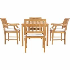 Promo ๐ Patio Dining Sets Chic Teak Florence 5 Piece Teak Wood Patio Dining Set With Arm Chairs ๐ 11 Promo ๐ Patio Dining Sets Chic Teak Florence 5 Piece Teak Wood Patio Dining Set With Arm Chairs ๐ -Teak Outdoor Furniture Elegant shop scaleCHIT537