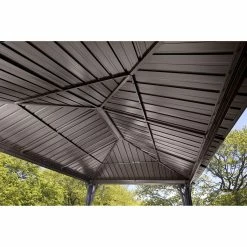Hot Sale 👏 Hardtop SOJAG INC Genova Sunshelter Outdoor Gazebo With Side Netting 😀 12 Hot Sale 👏 Hardtop SOJAG INC Genova Sunshelter Outdoor Gazebo With Side Netting 😀 -Teak Outdoor Furniture Elegant shop scaleSOJA001
