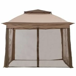 Best Pirce 🛒 Soft-top Sunjoy 11 Ft. X 11 Ft. Pop Up Portable Steel Gazebo 🎁 -Teak Outdoor Furniture Elegant shop scaleSUNR1149