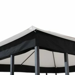 Budget 🎉 Soft-top ☀️ SummerCove Brook Park 11 Ft. X 13 Ft. 2-Tier Gazebo ❤️ -Teak Outdoor Furniture Elegant shop scaleSUNR1208